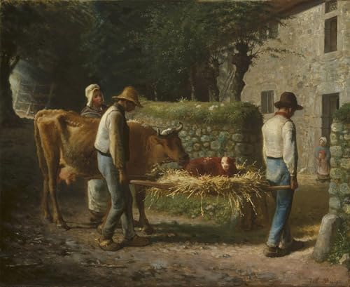 Image sur toile impression tableaux d'art Millet 60x90cm finition galerie pour salon raffiné