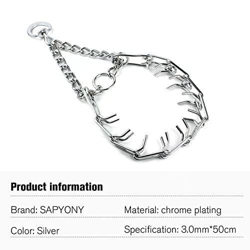 Dog Collar, Durable Efficient Adjustable And Removable Link Buckle Witheffective Protection For Dogs Comfortable Rubber Tip Pet Collar For Medium Dogs #TOP5