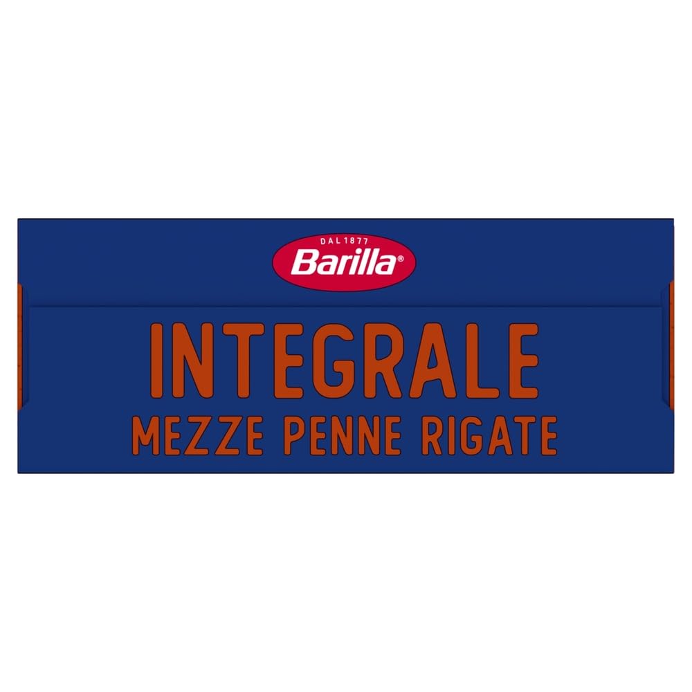 Italian Gourmet Pasta Integrale Mezze Penne Rigate 30 x 500g Vollkornnudeln | Ballaststoffreich aus 100% Hartweizen; rillen nehmen Sauce gut auf, cottura, Gesamtnettogewicht 15 kg + Kostenlos Polpa 400g