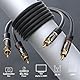 KabelDirekt – 1 m Cinch Kabel, Stereo Audio Kabel 2 x 2 Cinch besonders bruchfest & brillante Tonqualität (Koaxialkabel, RCA-Kabel, Subwoofer/Verstärker/HiFi & Heimkino/Blu-ray, analog & digital)
