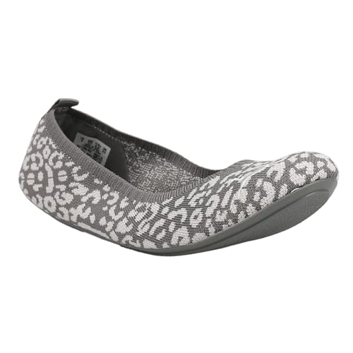 PUMA PUMA Womens Iliana Leopard Ballerina Flats Casual - Grey - Size 9 M