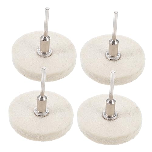 Cabilock 4Pcs Wool Polishing Heads Grinding Tools for Non Products Lightweight Buffing Supplies for and Storage