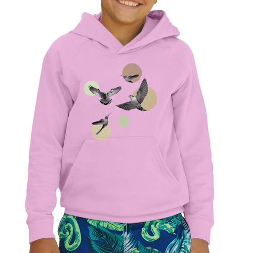 Sweat à capuche enfant surréalisme oiseau haut de gamme - 2