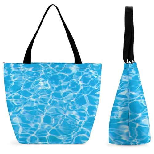 Sac à main pour femme Eau Bleue l'élégance d'un grand cabas de shopping durable