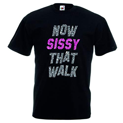 Print my Tee Drag Race Tshirt Sissy That Walk RuPaul's Inspired Drag Race LGBT Tv Series Fan Merchandise Unisex Taglie S - 3XL Nero XXL