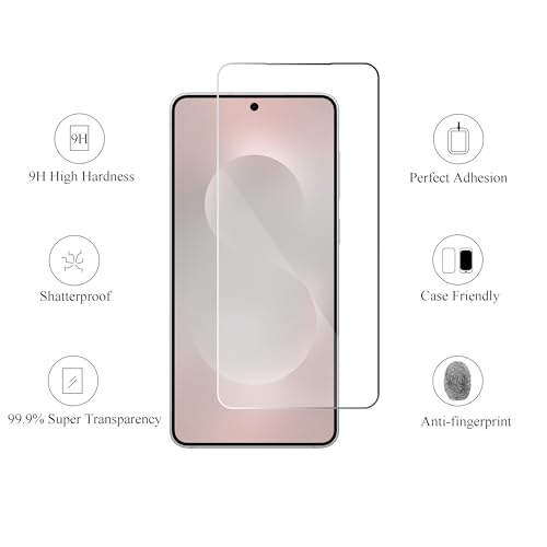 Image of Ailun Glass Screen Protector for Galaxy S25 Edge [6.7 Inch] 3 Pack + 3 Pack Camera Lens Tempered Glass Fingerprint Unlock Compatible 0.25mm Anti-Scratch Case Friendly Clear - HD