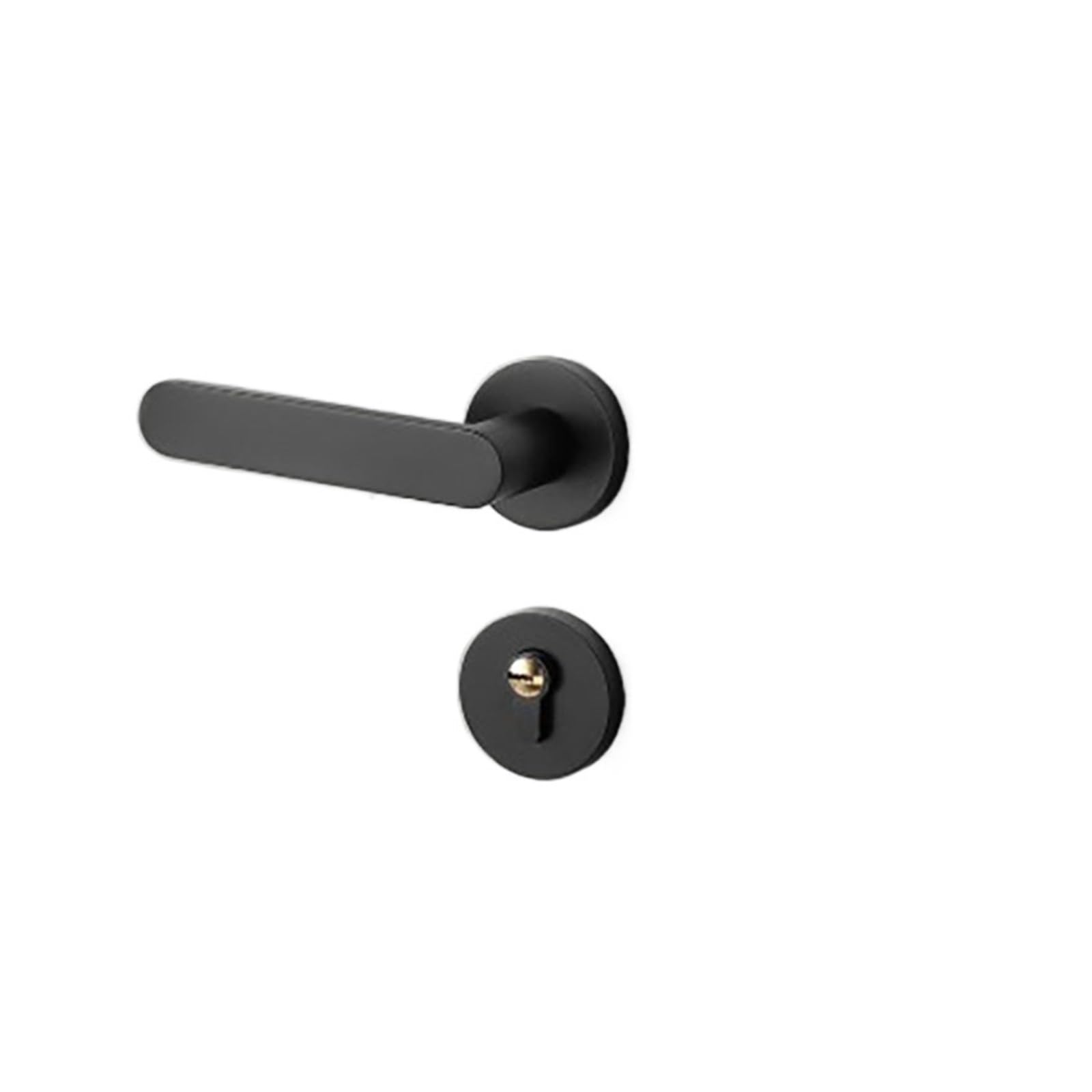 NYRXRYTCA Door Lock Indoor Bedroom Door Lock Household Silent Magnetic Door Lock Yellow Ancient Wood Door Lock American Lock(Yahei)