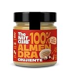 The Nut Club Crema de Almendra Crujiente 180g 100% Natural, Vegana, sin Azúcares Añadidos, sin Gluten y sin Cacahuete, Textura Crujiente Ideal para Untar, Desayunos y Postres