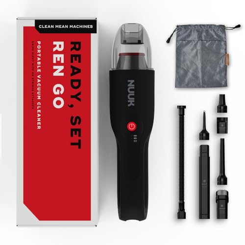 Image of NUUK REN GO Cordless Car and Home Vacuum Cleaner | 2X More Suction, 11000 PA | 4-in-1 Functions with Air Blowing | 7 Attachments+Storage Bag | Dual Filtration with HEPA | BLDC Motor | 2 Suction Modes