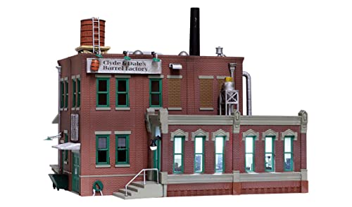 Woodland Scenics Clyde & Dale's Barrel Factory bâtiment industriel HO pour train miniature