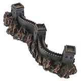 ULDIGI Escultura Puente Chino Miniatura Decorativa Artesanal para Peceras Y Paisajes Miniatura Modelo Detallado