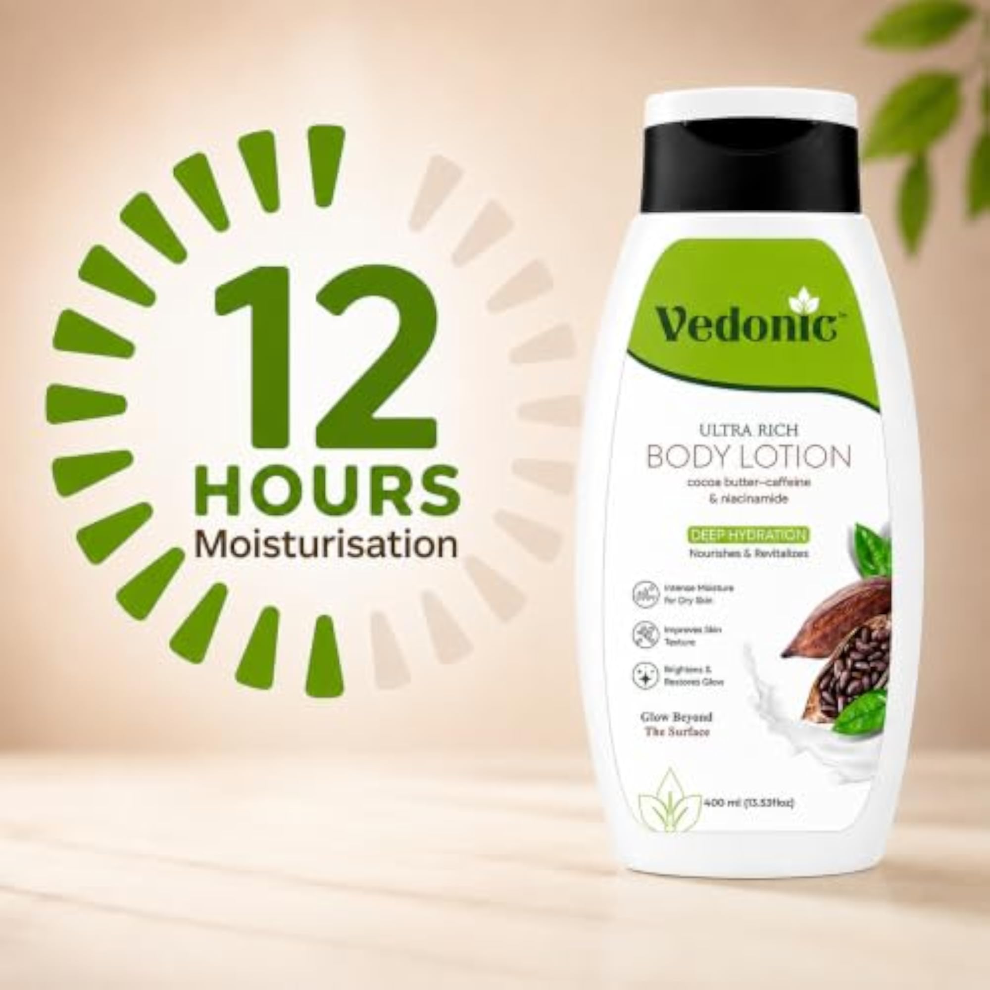 Ultra Rich Body Lotion, Cocoa Butter - Caffeine & Niacinamide