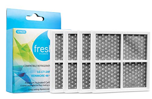 Mist Fresh Refrigerator Air Filter Replacement for L120F LG ThinQ Fresh Air Filter Kenmore Elite 469918 6 Month Replacement 4 pack