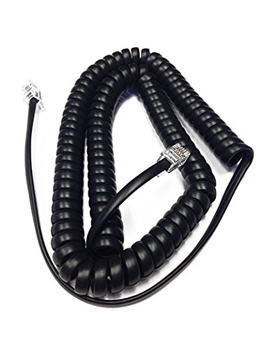 The VoIP LoungeThe VoIP Lounge Replacement 12 Ft Black Handset Curly Cord for Avaya Nortel 1100 & 1200 Series IP Phones 1110, 1120e, 1140e, 1210, 1220, 1230