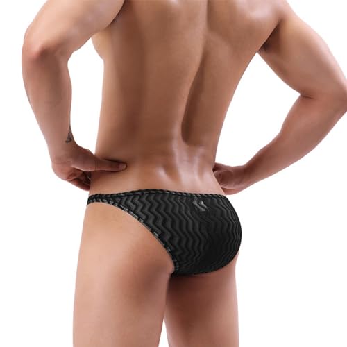 Men's Sexy Thin Transparent Lace Breathable Quick Drying Briefs Underwear