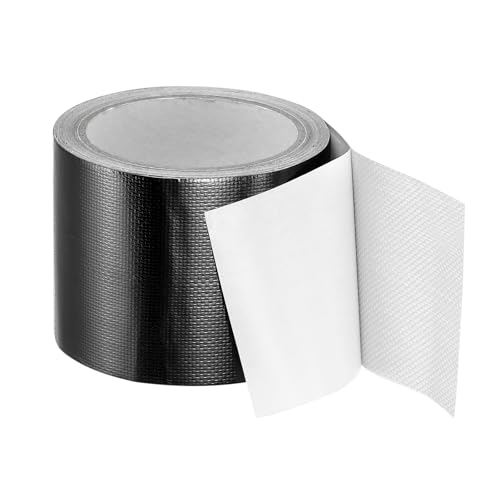 Image of PATIKIL Awning Repair Tape 3-1 /8 inch x 26ft Waterproof Canvas Tape High Adhesive Tear Repair Patch Kit for PVC Tarpaulin Tent Awning Fabric RV Sail Boat Cover, Black