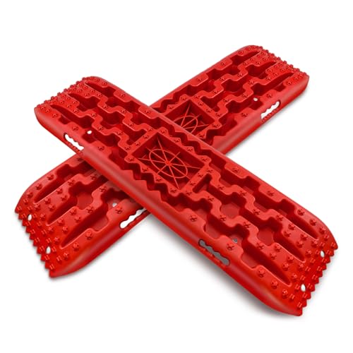 ROBLOCK Off-Road Recovery Traction Boards with Jack Lift Base, 41.1' Reinforced Recovery Boards on...
