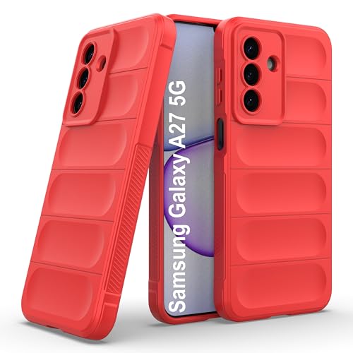 Image of Zapcase Back Case Cover for Samsung Galaxy A27 5G | Compatible for Samsung Galaxy A27 5G Back Cover | Liquid Silicon Magic Case with Camera Protection | Red
