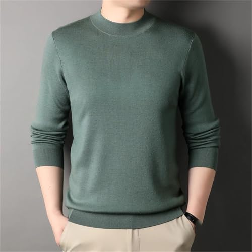 Men's Blend Sweater Solid Color Pullover Knit Jumper Long Sleeve Warm Casual Tops4