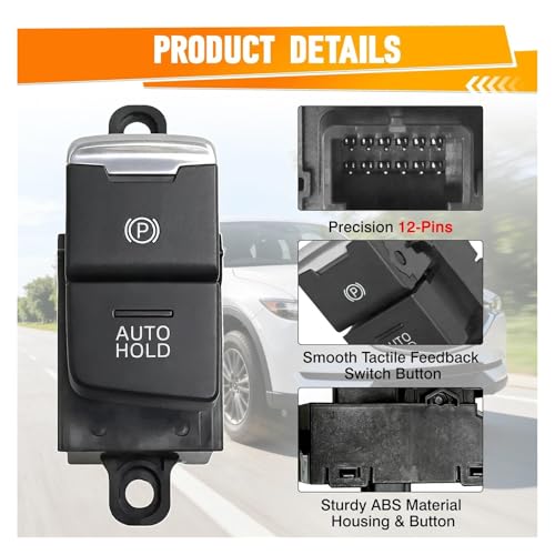 Botón freno mano electrónico Mazda CX5 2017 a 2021 interruptor KD2W66EP0A 4