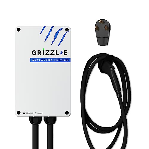 Image of Grizzl-E Classic Level 2 Electric Vehicle (EV) Charger up to 40 Amp, UL Certified Indoor /Outdoor Electric Car Fast Wall Charging Station, NEMA 6-50 Plug, 24 feet Premium Cable, Avalanche Edition
