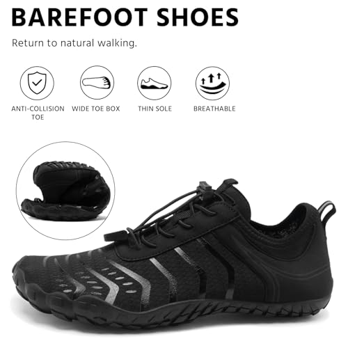 Image of EWUHA Barefoot Shoes Womens Mens Footwear for Walking Hiking with Wide Toe Box,Healthy & Non-Slip,Breathable Barefoot Vitality Water Shoes for Beach Pool Swim Outdoor (Unisex)