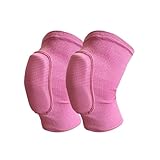 FDJZKFDU Knee Pads 1Pair Sports Knee Pads For Men Women Sport Compression Knee Brace For Dance Yoga Volleyball Football Running Cycling Tennis(Pink,L(65-80kg))