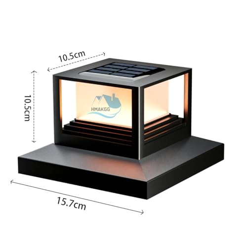 HMAKGG 2 Pezzi Luce Solare Pilastro, Lampade