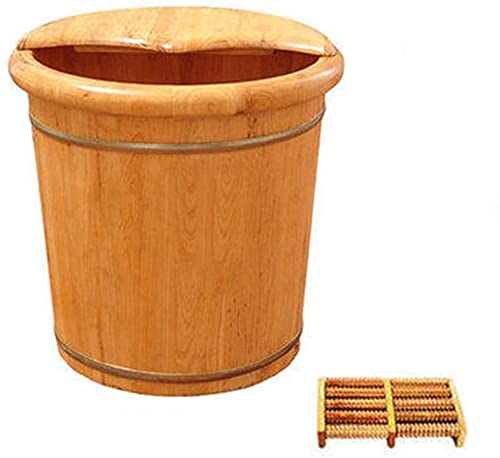 Spa de pies de madera con masaje y tapa 41 cm