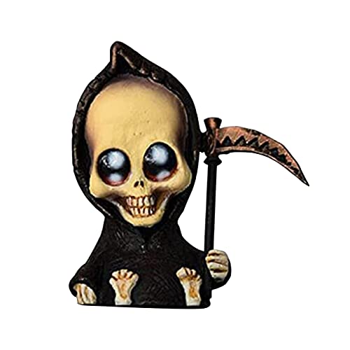 Raspbery Figura De La Parca Hoz De La Parca Bebé Parca Estatuas Adorno De Muerte Gótica Parca con Hoz Fiesta De Halloween Novedad Decoración del Hogar Dekofigur Santa Muerte Successful Cover
