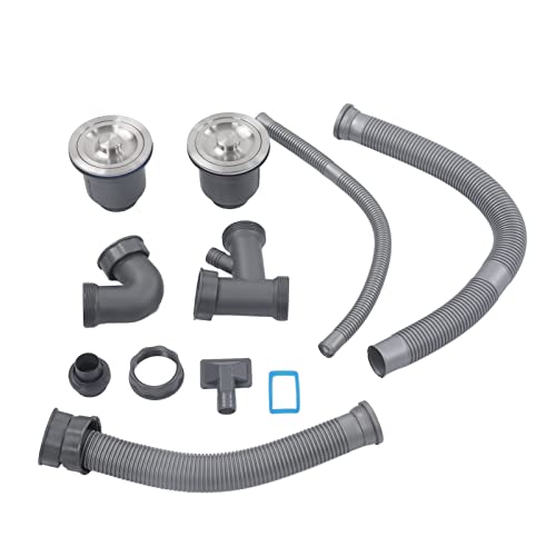 Kit de Drenaje para Fregadero Doble de Cocina Horoper miniatura 7