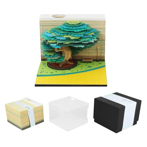 Calendrier de bureau 2026 haut de gamme en bloc-notes 3D art - 6