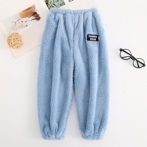 Boys Fleece Pants Elastic Waist Comfort Casual Trousers for Active Play and Relaxation2