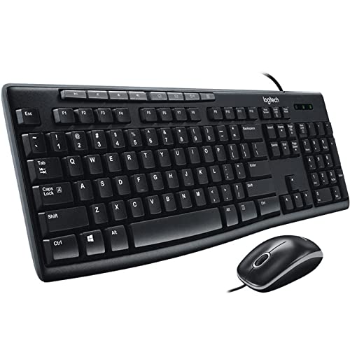 LOGI &TECH Mk200 Wired Keyboard and Mouse Combo in Electronics