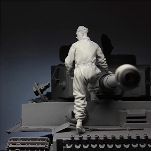 WJQ-XZ Harzfiguren Modellbausätze, 1/35 WWII Deutsche Panzersoldaten (Ohne Panzer) Modellbau, Basteln Hobby, Garage Kit… – Bild 5