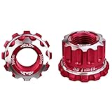 XOUX AX-A BMX Axle Nuts 10MM, Red