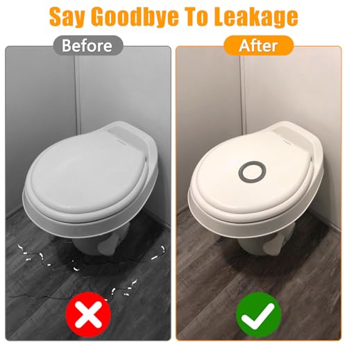 Image of 3 Pcs RV Toilet Seal, RV Toilet Flush Ball Seal Kit Silicone RV Toilet Seal Replacement for Dometic 300 /310 /320 Round RV Toilet Seal Kit Replacement for 385311658