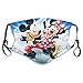 Produktbild Mickey Mouse und Minnie Mouse Erwachsene Einstellbarer Earloop-Gesichtsschal Anti-Staub mit Filter Wiederverwendbarer Schutz Gesichtsschal Anti-Verschmutzung, Anti-Smog-O2B
