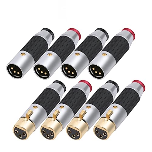 Connecteur de câble de microphone XLR 3 broches mâle ou femelle noir rouge lot de 10