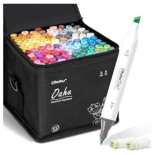 Ohuhu 100 Color Art Marker Set