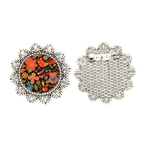 Broche de plata con diseño de animales y motivos frutales para regalar en fechas señaladas