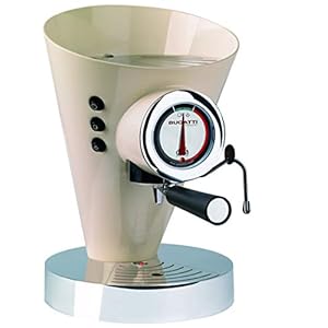 BUGATTI, Diva Evolution, espressomachine, koffie- en cappuccinomachine, voor gemalen koffie en peulen, non-stop stoomfunctie, 15 bar, 950 W, inhoud 0,8 liter, elegant design (crème)