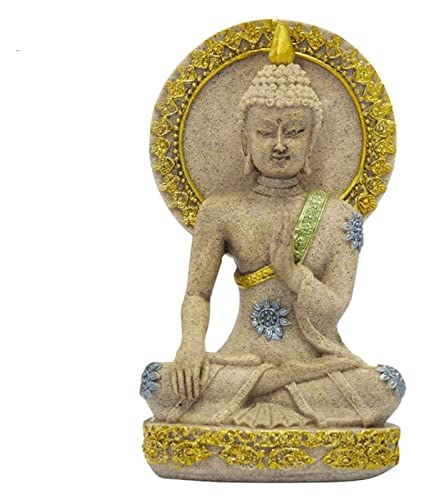 Artisanat Bouddha statue de jardin en grès fin pour ornements de style