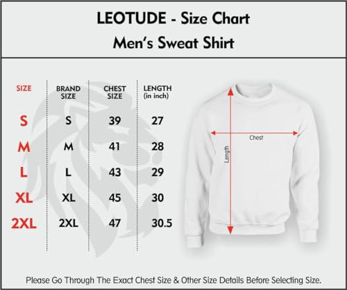 Image of LEOTUDE Loopknit Fleece Regular Fit Full Sleeve Hooded Sweatshirt Front Graphic Printed Jumper Hoodie for Men