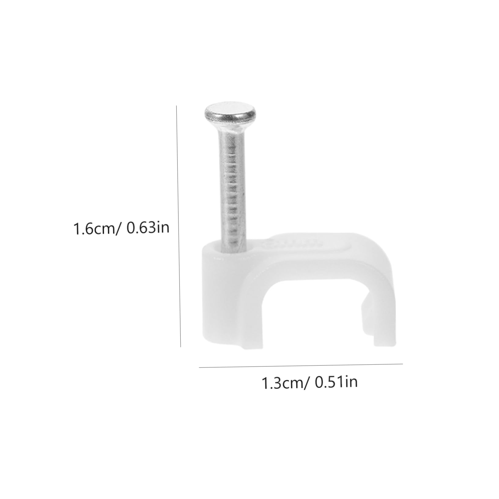 Hemobllo 1500piezas Clips De Cable De Pared Sujetacables De Clavo Para Organización De Cables Instalación Rápida y Sencilla Para Hogar Industria