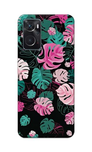 Image of Printed Hard Back Cover for Oppo K10 4G Back Cover (Seamless Leaves) -190724(EA)