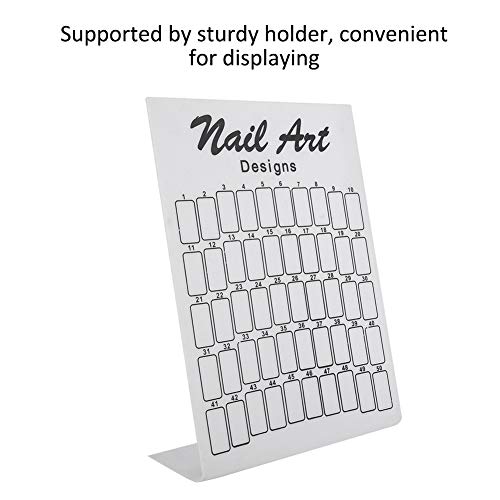 50 Stück Nail Art Falsche Tipps Diagramm Anzeigetafel Palette Nagelspitzen Poliergel Farbkarte Nagelfarbkarte… – Bild 3