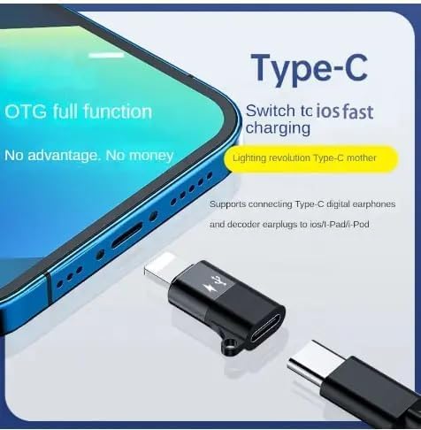Image of Audio OTG Adapter Apple MFI Lightning Male to USB-C Female for iPhone 14 13 12 11 XS X XR 8 Pro Mini Max Type C Charging Cable Converter for ipad air Camera Card Reader Connector Data Sync