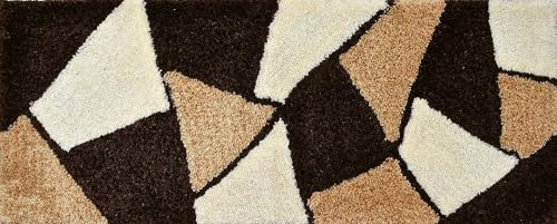Image of SAGON Anti-Skid Shaggy Carpet Rug for Home | Ultra-Soft Plush Floor Mat for Living Room & Bedroom | Non-Slip, High-Density, Cozy Luxury Decor| 2 x 6 Feet Gold Stone