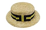 ILOVEFANCYDRESS ILOVEFANCYDRESS Sombrero de botín de paja con cinta amarilla y negra con lazo, accesorio escolar, para hombre y mujer, paquete de 3